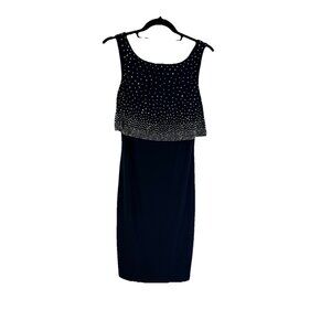 New Joseph Ribkoff Navy Sparkle Embellished Dress